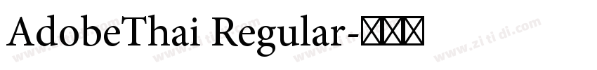 AdobeThai Regular字体转换